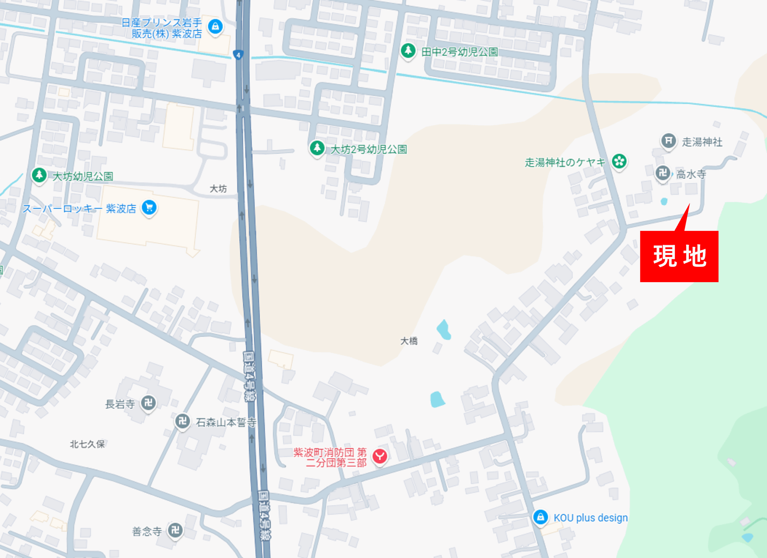 川村邸地図